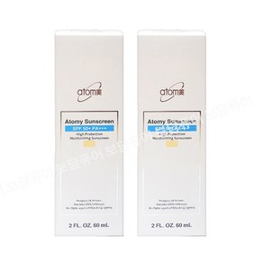 애터미 선크림 베이지 60ml 1+1 강력한 자외선 이중 차단, 2개