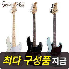 [최다구성품지급] 고퍼우드 J-classic IV /J클래식4 / 입문용 베이스기타, BLACK400B(젯 블랙), 1개