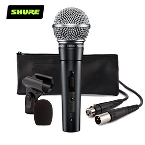 [슈어정품] 정품 슈어 SHURE SM58 SK 보컬용 유선마이크 다이나믹마이크(스위치 있음) 마이크커버+케이블