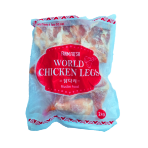 Halal Chicken Whole Leg 2kg 할랄 치킨 닭다리 브라질산 통다리 (2Kg 브라질산), 1개