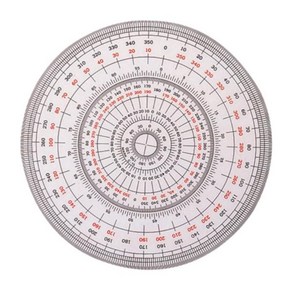 아톰 전원분도기(15cm 정원), 단품, 단품