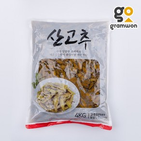 산고추 4kg 코우 고추 절임 장아찌 초밥 반찬 업소용 파우치, 1개