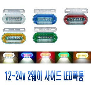 차량용 면발광 노면 차폭등 12~24V 겸용 LED 시그널램프 후미등 브레이크등 사이드램프 화물차 윙바디 탑차, 노면차폭등(옐로우), 1개