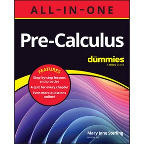 (영문도서) Pe-Calculus All-In-One fo Dummies: Book + Chapte Quizzes Online Papeback, Fo Dummies, English, 9781394201242