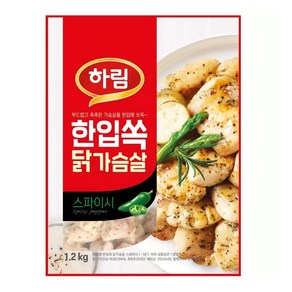 하림자연실록 스파이시닭가슴살 1.2kg 한입쏙 가슴살, 1개