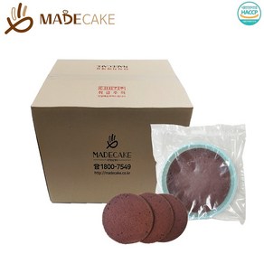 초코 2호 케이크 시트 1BOX 케익 수제 만들기 재료 베이킹 체험 실습 카스테라, 20개, 270g