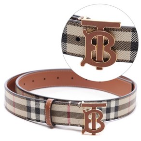 [버버리] 24SS 여성 TB 체크 벨트 (8070412 VINTAGE CHECK BRIAR BROWN 24S)