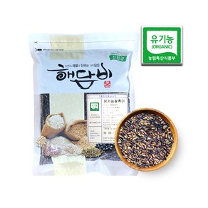 국내산 유기농찰흑미 500g (2024년산), 1개