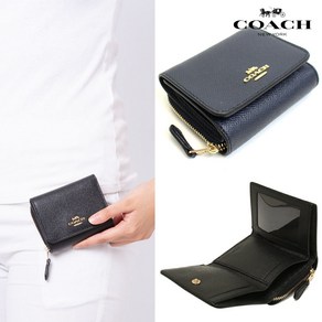 코치 스몰 3면 반지갑 지퍼동전수납 37968 COACH SMALL TRIFOLD WALLET