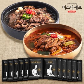 미스타셰프 육개장 6팩+버섯뚝배기불고기 6팩 (총12팩), 1개