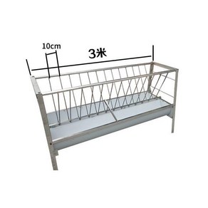 염소밥통 사료통 가축 먹이통 여물통 축사 염소먹이통 2m 3m, B. 3m양면강철, 1개