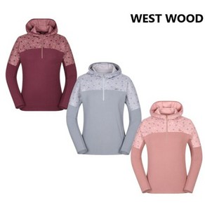 웨스트우드 WESTWOOD 꽃 프린트로 여성스러운 겨울 플라워 패턴 후드 집업티셔츠 WM4WCTS330