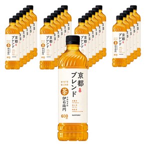 산토리 교토 블렌드 이에몬 녹차, 600ml, 24개, 24개, 1개입