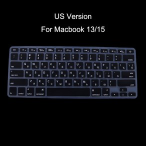 실리콘 러시아 키보드 커버 스킨 미국 버전 MacBook에 대한 내구성 RUS 스티커 AIR Pro US 키패드 표준