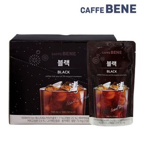 카페베네 커피파우치 블랙, 190ml, 50개