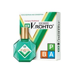 NEW V.Rohto Eye Relief Dops fo Eyestain Congestion Redness & Fatigue 13ml 898678, NEW V.Rohto Eye Relief Dops f, 0.013l, 1개