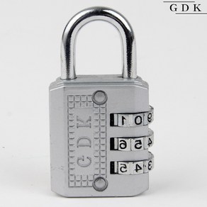 GDK GD35 GB35 3단 다이얼 번호 자물쇠, GD35(그레이)