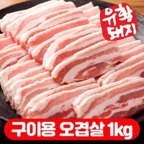 (베스트) 국내산 한돈 캠핑용 1등급 구이용 소분 오겹살500g+오겹살500g 총1kg