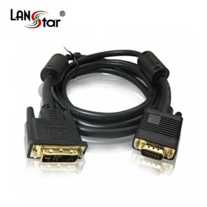 랜스타 DVI to RGB 변환 케이블 1M LS-DVI-VGA, 1개, LS-DVI-VGA-1M