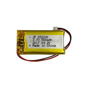 JP [KC인증] 리튬 폴리머 3.7V JP652240 560mAh, 1개, 1개입