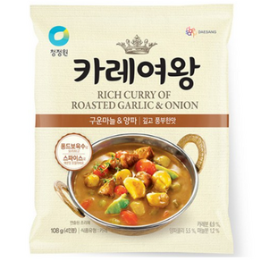 청정원 카레여왕 구운마늘&양파, 108g, 3개