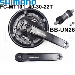 자전거크랭크 자전거부품 자전거크랭크세트 Shimano ALIVIO FC-MT101 크랭크 세트 2x9 3x9S FC MT101 체인