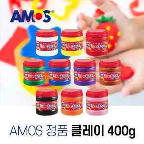 아모스 탱탱 아이클레이 600g 대용량 칼라점토 촉감놀이 점토공예