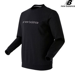 뉴발란스 NBNCB21063-BK 레터 로고 STANDARD FIT 뉴발 남녀공용 긴팔티 맨투맨