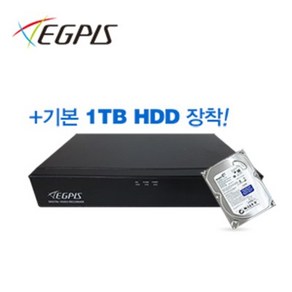 이지피스 WQHDVR-5104HS_265 500만화소 4채널 녹화기, 1개, WQHDVR-5104HS-265 1TB