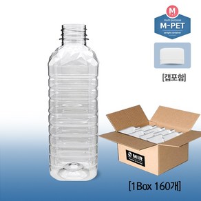 M-PET! 생수병 NEW500ml(사각)(160개입)_30파이, 160개