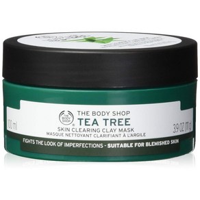 The Body Shop Tea Tee 더바디샵 티트리 스킨 클리어링 클레이 페이스 마스크 3.9oz(111g), 1개입, 1개