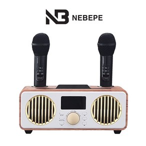 [SUNRISE MALL] 블루투스 스피커 듀엣 노래방 마이크 NBF9000 (360도 회전 미러볼 증정) 노래방기기 가정용노래방 블루투스마이크 노래방무선마이크 무선마이크