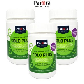 뉴질랜드 초유 산양유 단백질 파이오라 콜로플러스 300정 3통 Newzealand PaiOra chewable ColoPlus Milk