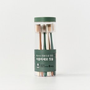 [모던하우스]옥수수전분으로 만든 착한 칫솔_이중미세모6P_DY0324017, 1개