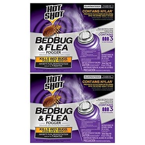 Hot Shot 2-Pack 95911 Bedbug and Flea Fogge 3-Count, 2개, 기타