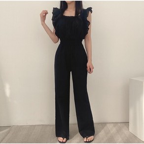 COBOTOR 여성 점프수트 심플 무지 민소매 여자 점프슈트 women jumpsuit XK0223