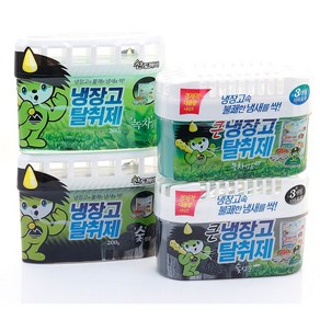 산도깨비 냉장고 탈취제 200g X 6개 /420g X 4개/녹차향/숯향/대용량/3개월지속/냉장고 냄새/김치냄새제거, 420g, 4개, 숯