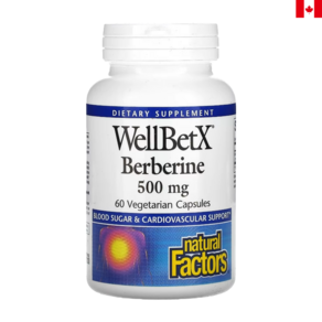 네추럴 팩터스 WellBetX 베르베린 바베리 500mg 베지 60정 매자나무 추출물, 1개