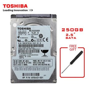 도시바 브랜드 노트북 내부 HDD 하드 디스크 드라이브 SATA2 250GB 2.5 인치 250G 150 MB/s 2/8mb 5400-7200RPM 디스코 듀로 인터