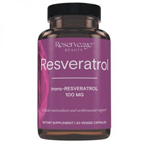 Resevage 뷰티 레스베라트롤 100 mg 30 베지 캡슐, 1개, 30정