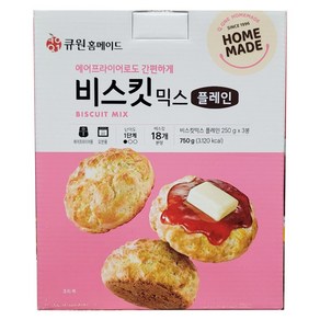 큐원 비스킷믹스 250gx3 플레인, 250g, 3개