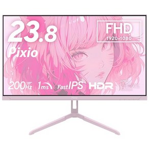 Pixio PX248 Wave Pastel Pink 게이밍 모니터 23.8 인치 200Hz FHD IPS, 상세페이지 참조, 상세페이지 참조