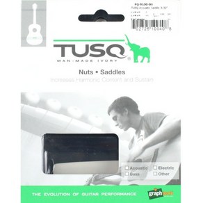 Gaphtech - TUSQ Matin Type Acoustic Saddle / 통기타 새들 (PQ-9100-00), 상세설명참조, 1개