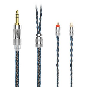 NiceHCK C24-2 코어 실버 도금 구리 이어폰 업그레이드 케이블 3.5mm/2.5mm/4.4mm MMCX/NX7/QDC/0.78 2Pin, 02 3.5mm With 0.78 2Pin, 03 3.5mm With NX7 2Pin, 02 3.5mm With 0.78 2Pin