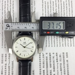 오리지널 상하이 8120 올 스틸 로마 화이트 페이스 수동 기계식 남자 시계 직경 36mm, 1개