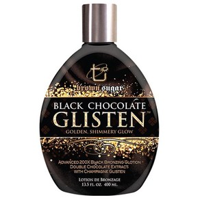 Bown Suga 블랙 초콜릿 Glisten Shimmeing 브론저 태닝 Bed Lotion, 1개, 400ml