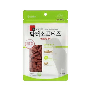 강아지간식 닥터소프티즈 연어 컨디션 발란스 케어 칭찬훈련용 오메가3 비타민함유, 1팩