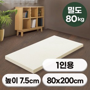[특가쿠폰] 에코어 천연 라텍스 매트리스 7.5cm (미니싱글 싱글 슈퍼싱글 퀸 킹 라지킹)