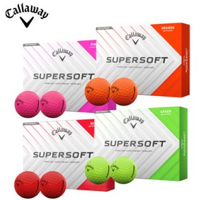 [캘러웨이] 25년 Supesoft 25 슈퍼소프트 MATTE 12구, 그린, 1개