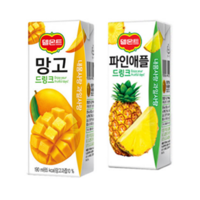 델몬트 드링크 190ml (망고x24팩) + (파인애플x24팩)